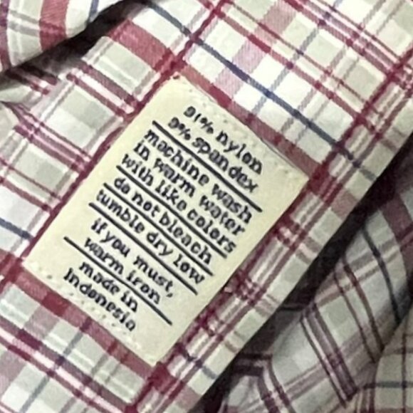 GENTEAL Mens Button Down Shirt Large Performance Sport Plaid Outdoor Stretch - Picture 4 of 6